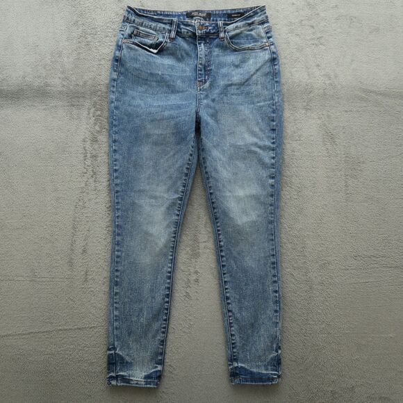 Judy Blue Jeans Junior's Size 11/30 Blue High-Rise Skinny Fit Denim 27" Inseam - Picture 1 of 16